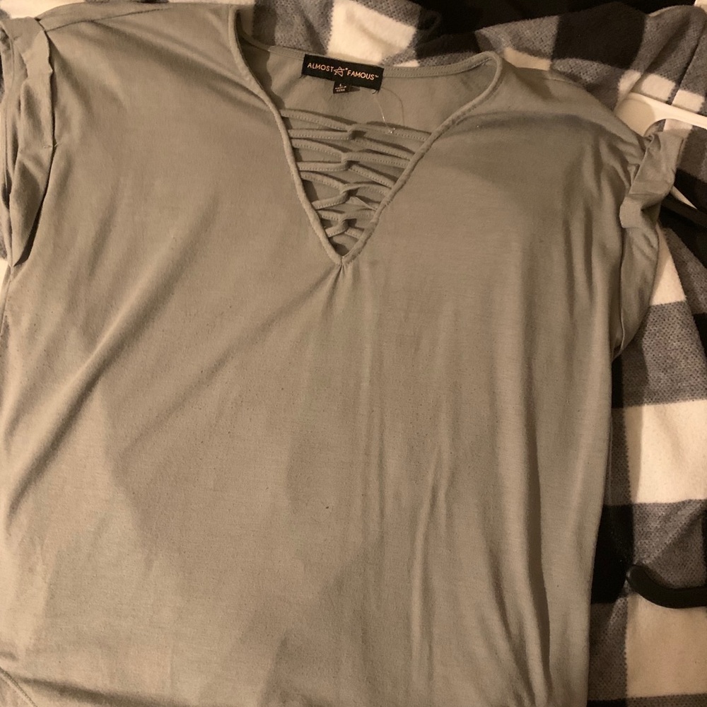 Lace up shirt